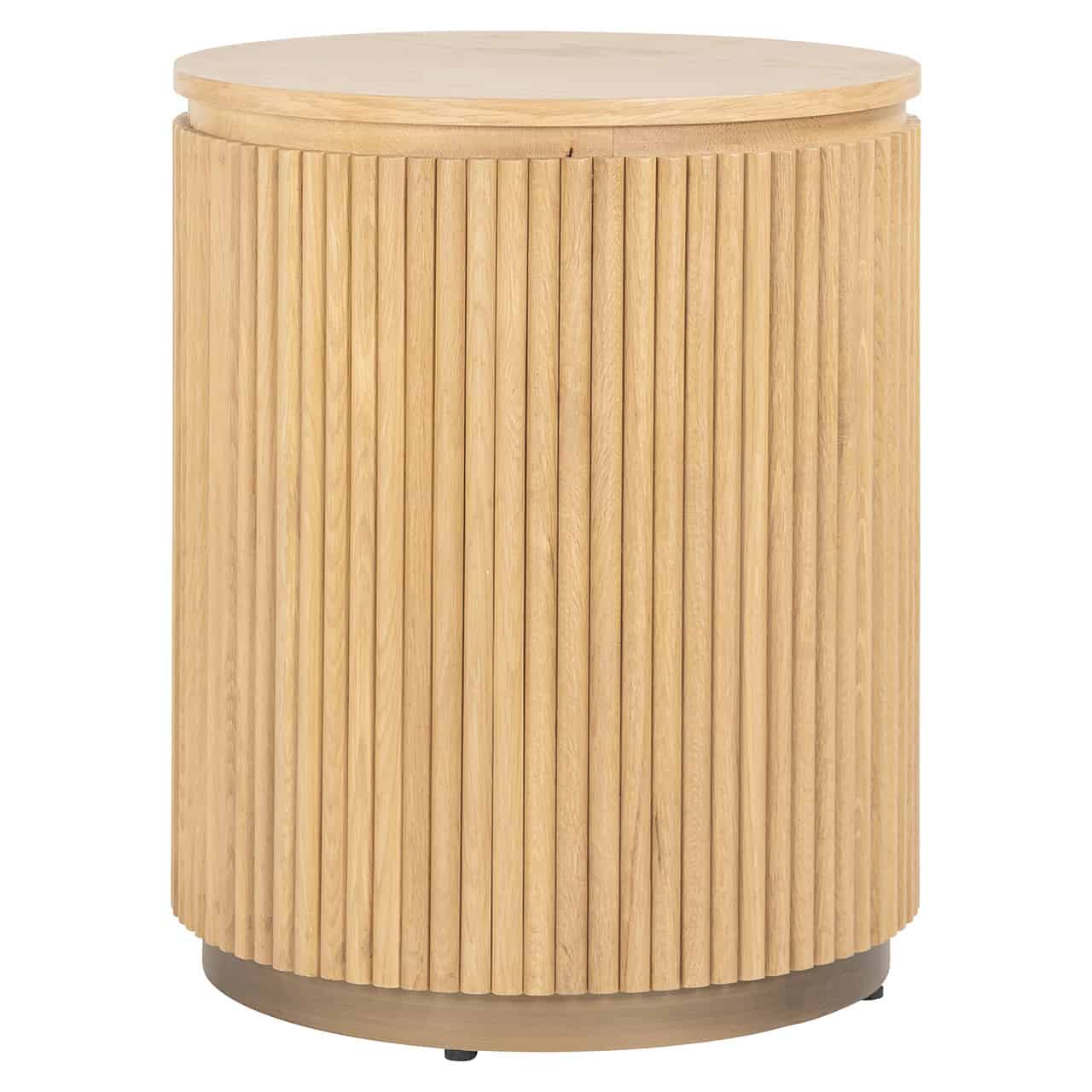 Mesa auxiliar Belfort 50Ø (Roble natural)