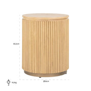 Mesa auxiliar Belfort 50Ø (Roble natural)