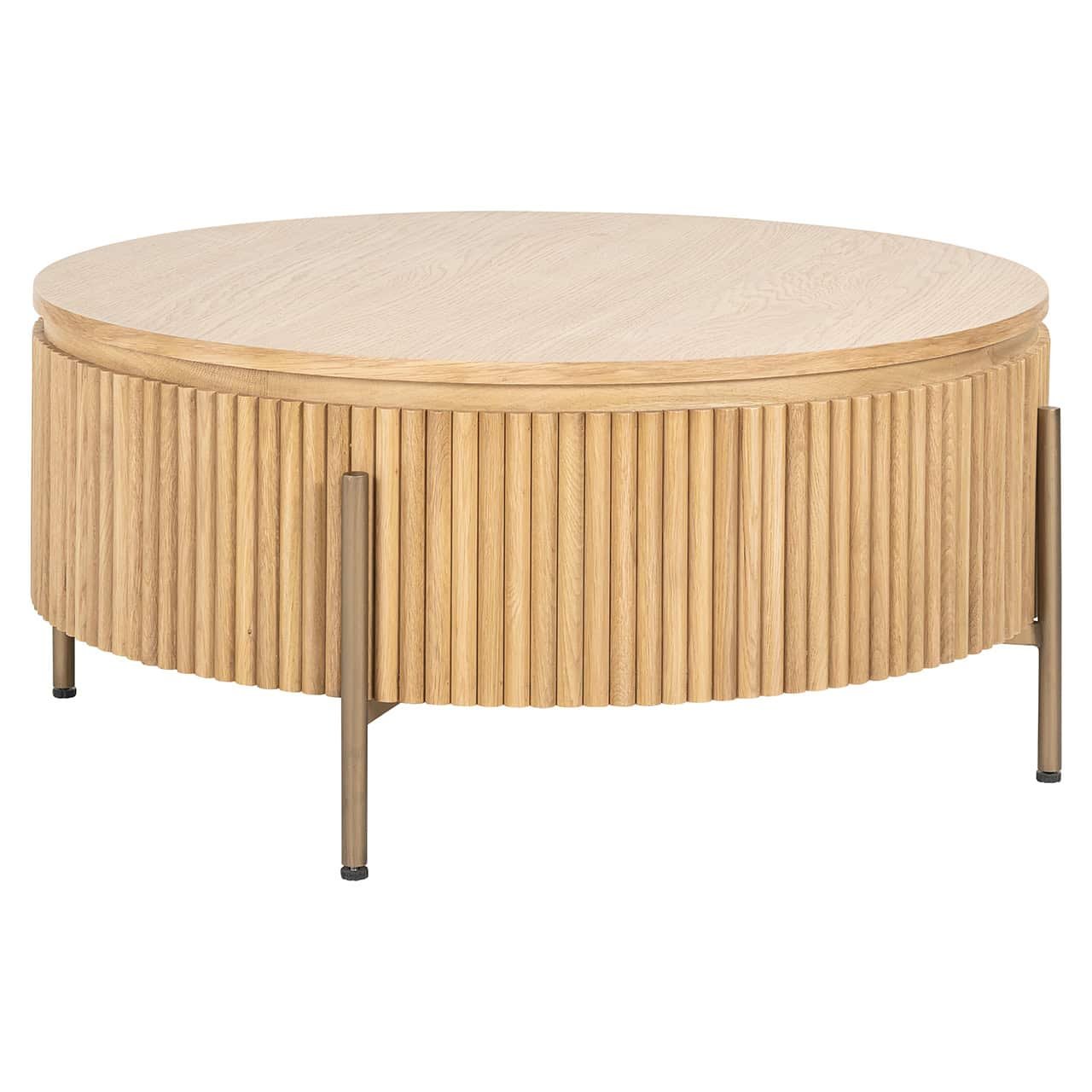 Mesa de centro Belfort 85Ø (Roble natural)