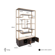 Display cabinet Claremont (Brown)