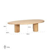 Mesa de centro Oakley (roble natural)