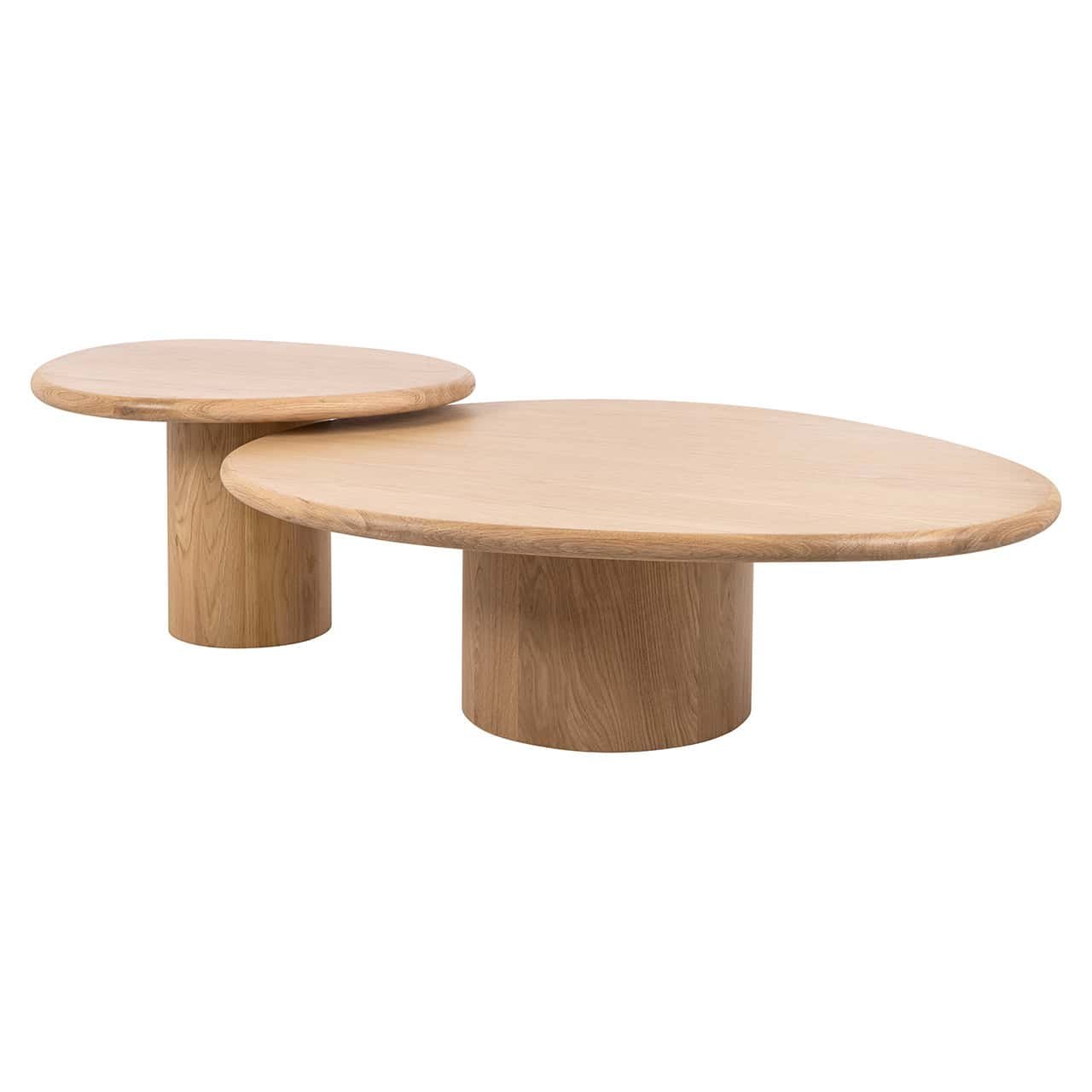 Mesa de centro Oakley, juego de 2 (roble natural)
