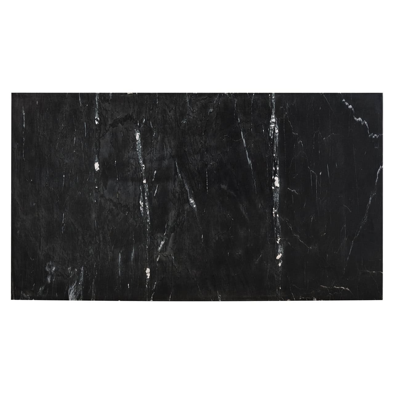 Aparador Finsbury de 2 puertas (negro/dorado)