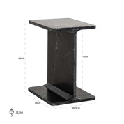 Mesa auxiliar Benson negra (Negro)