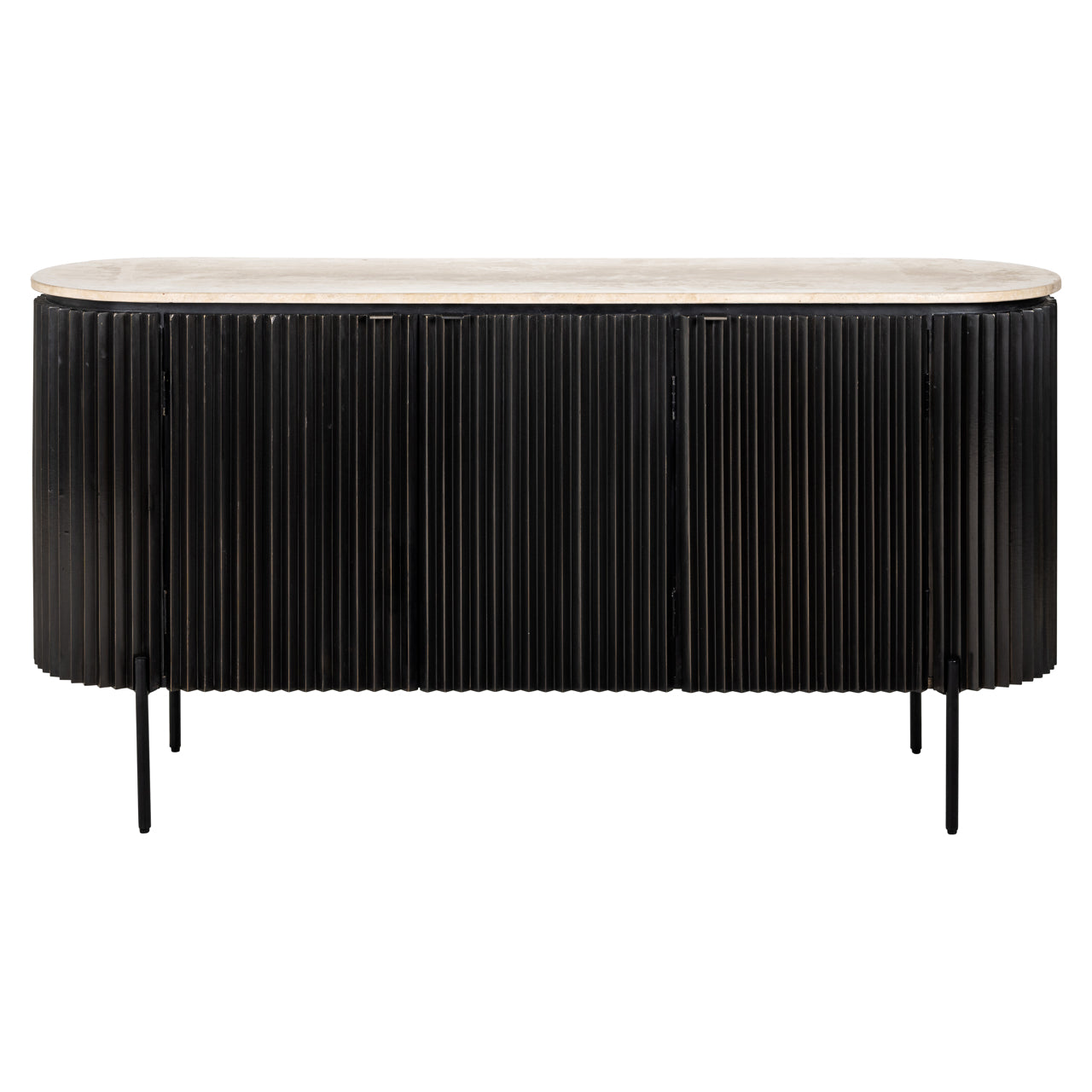Sideboard Hampton dark brown 3-doors