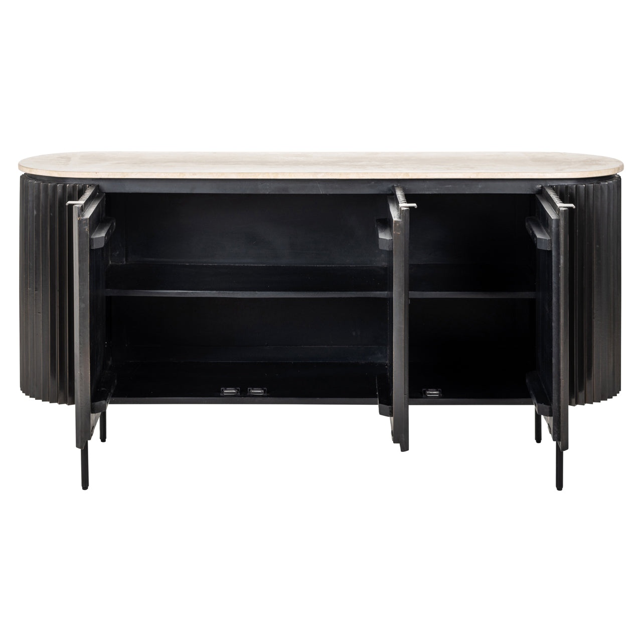 Sideboard Hampton dark brown 3-doors