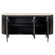 Sideboard Hampton dark brown 3-doors