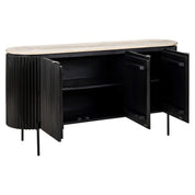 Sideboard Hampton dark brown 3-doors