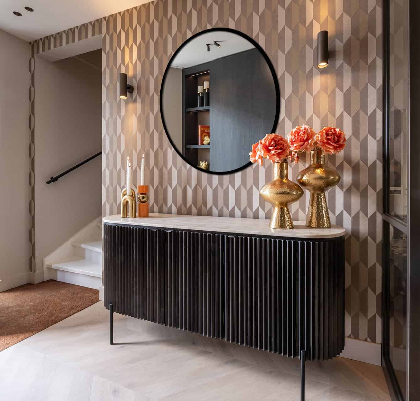 Jarrón Caitlyn pequeño (dorado)