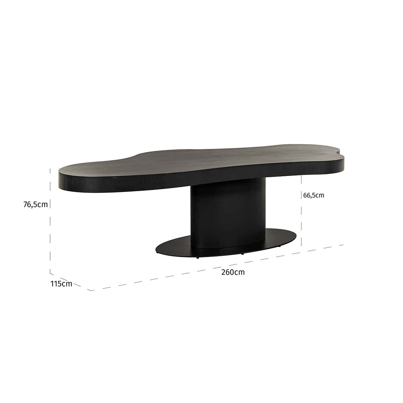 Mesa de comedor Bogor 260 (café oscuro)