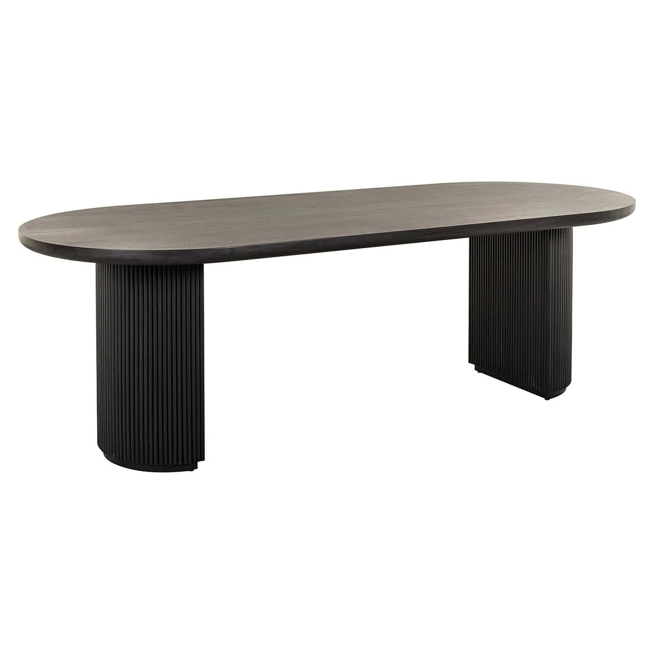 Mesa de comedor Kingston 240 color café oscuro (Café oscuro)