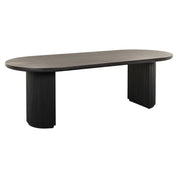 Mesa de comedor Kingston 240 color café oscuro (Café oscuro)