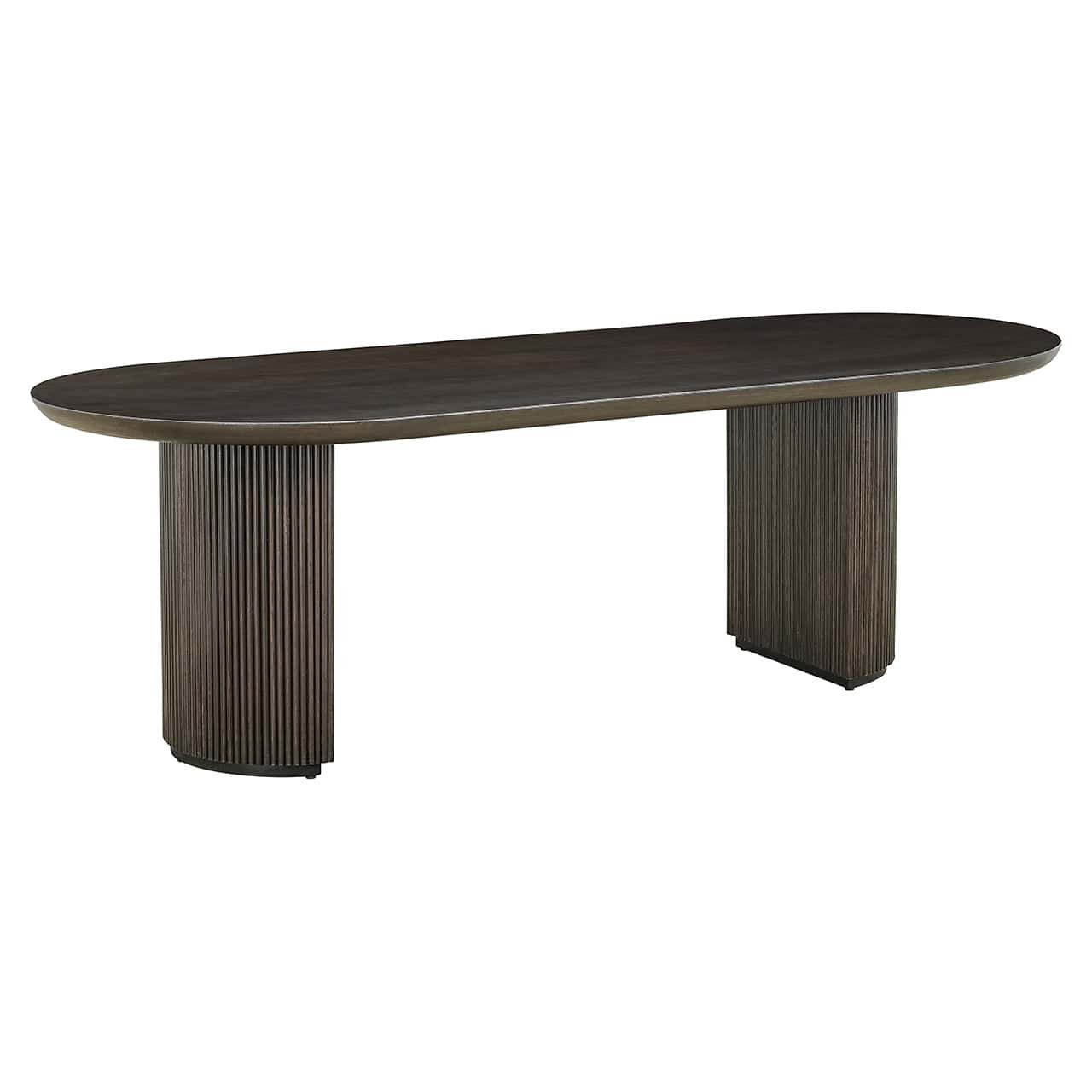 Mesa de comedor Kingston 280 color café oscuro (Café oscuro)