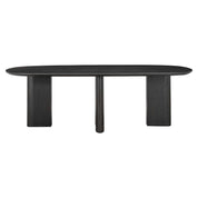 Mesa de comedor Durban 250 color café oscuro (Café oscuro)