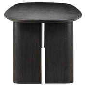 Mesa de comedor Durban 300 color café oscuro (Café oscuro)
