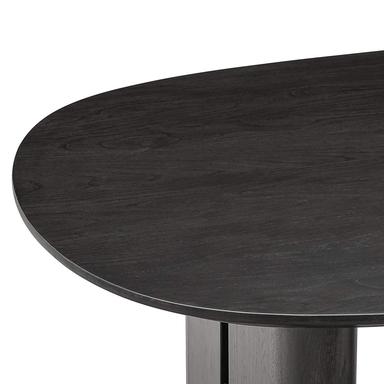 Mesa de comedor Durban 300 color café oscuro (Café oscuro)