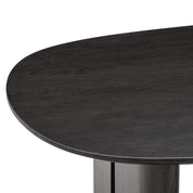 Mesa de comedor Durban 300 color café oscuro (Café oscuro)