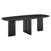 Mesa de comedor Durban 300 color café oscuro (Café oscuro)