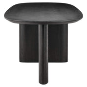 Mesa de comedor Durban 300 color café oscuro (Café oscuro)