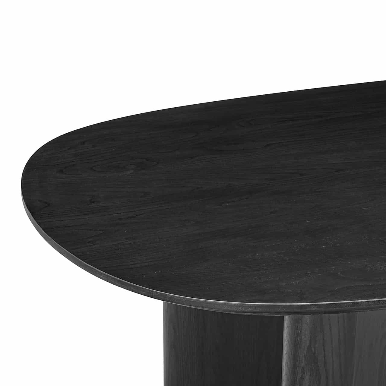 Mesa de comedor Durban 300 color café oscuro (Café oscuro)