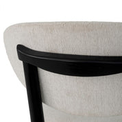 Dining Chair Allston classic black finish sentier cream