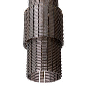 Chandelier Imperial brushed brass finish smoke glass