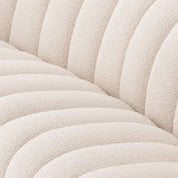 Sofá Kelly L bouclé crema