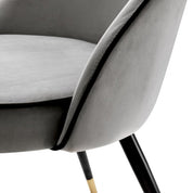 Dining Chair Cooper roche light grey velvet set of 2