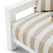 Silla de exterior Cap-Antibes blanco mate florent beige