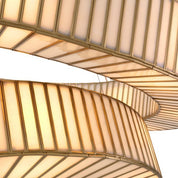 Lámpara de araña Monari con acabado en latón antiguo