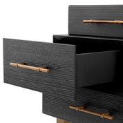 Nightstand Evendale charcoal oak veneer