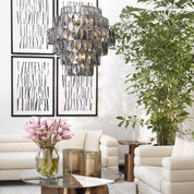 Chandelier Amazone L smoke glass
