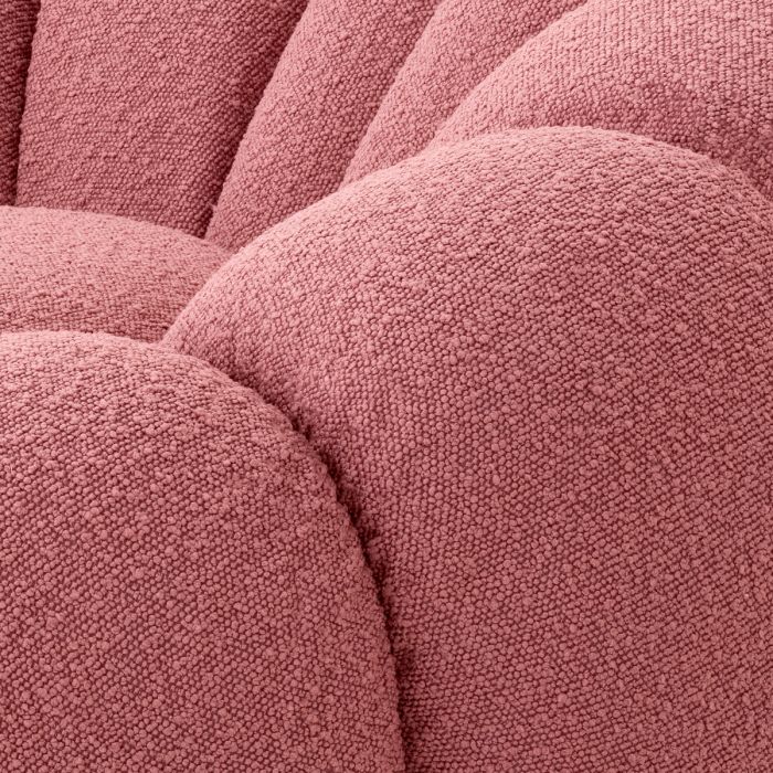 Swivel Chair Mello bouclé rose
