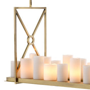 Chandelier Commodore light brushed brass finish