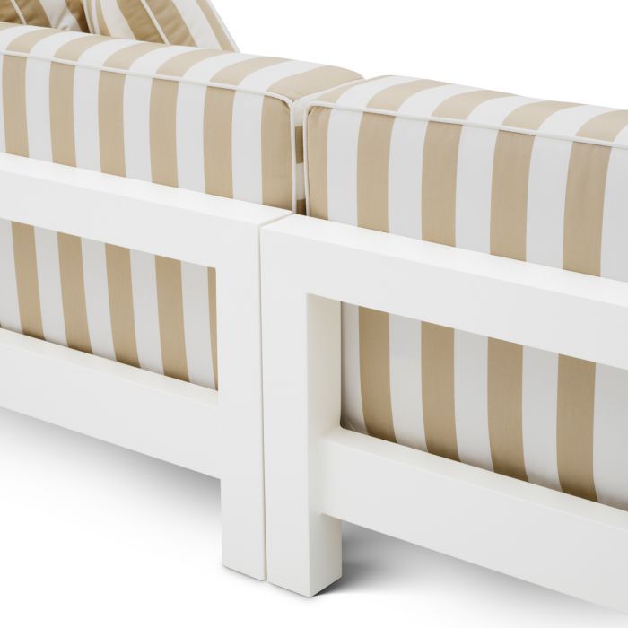 Sofá de exterior Cap-Antibes blanco mate florent beige