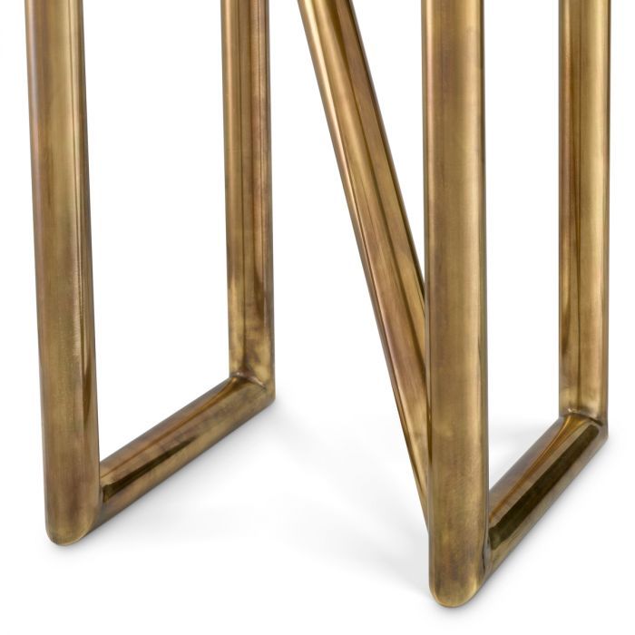 Table Lamp Michelino vintage brass finish incl shade