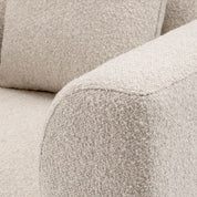 Chair Brannan bouclé chalk white