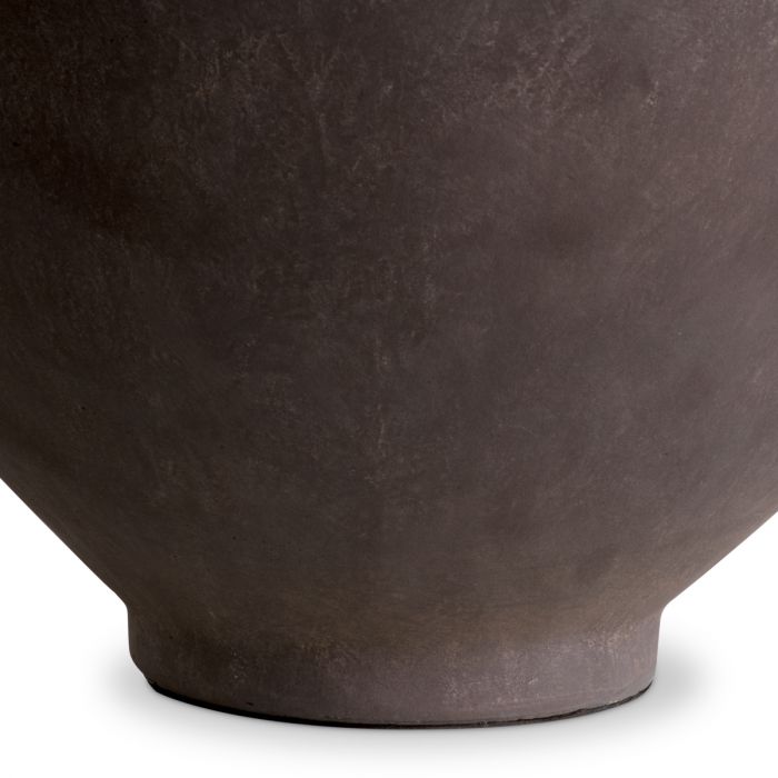 Table Lamp Moon Jar taupe finish incl shade