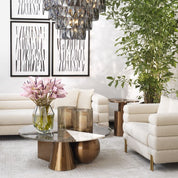 Side Table Armstrong brushed copper finish