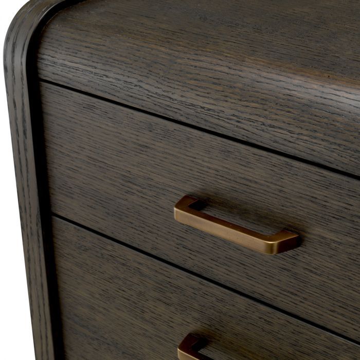 Nightstand Joane mocha oak oak veneer