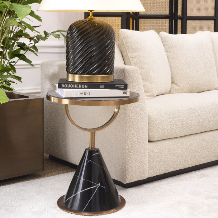 Side Table Park Lane brushed copper finish