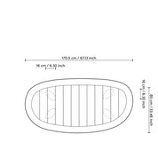 Outdoor Coffee Table Free Form natural teak