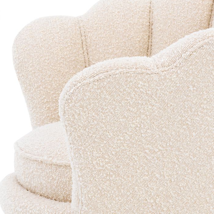Chair Trapezium bouclé cream