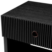 Nightstand Dimitrios charcoal grey oak veneer