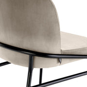 Dining Chair Willis savona greige velvet set of 2