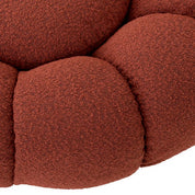Swivel Chair Mello bouclé rouge