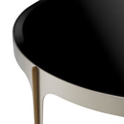 Side Table Artemisa brushed steel finish
