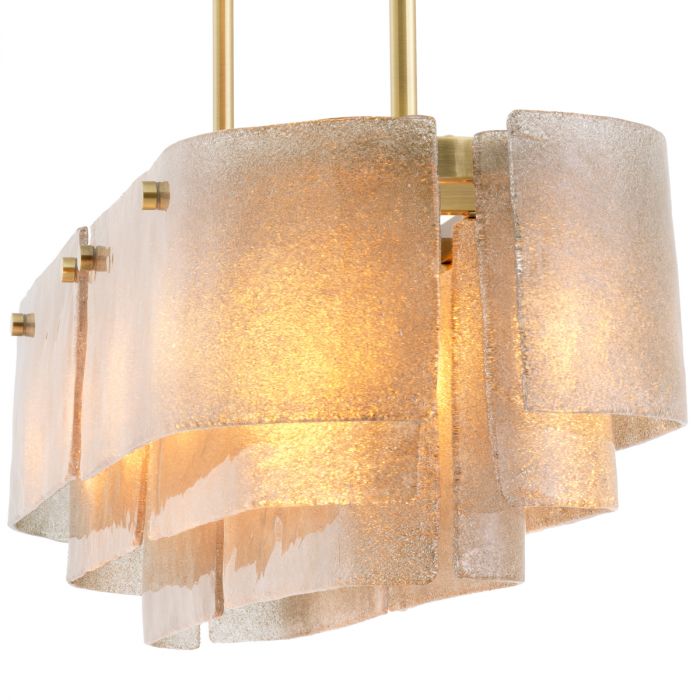 Chandelier Joy of Light light brushed brass finish