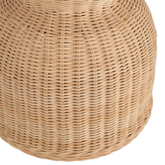 Side Table Tiago natural rattan incl glass top