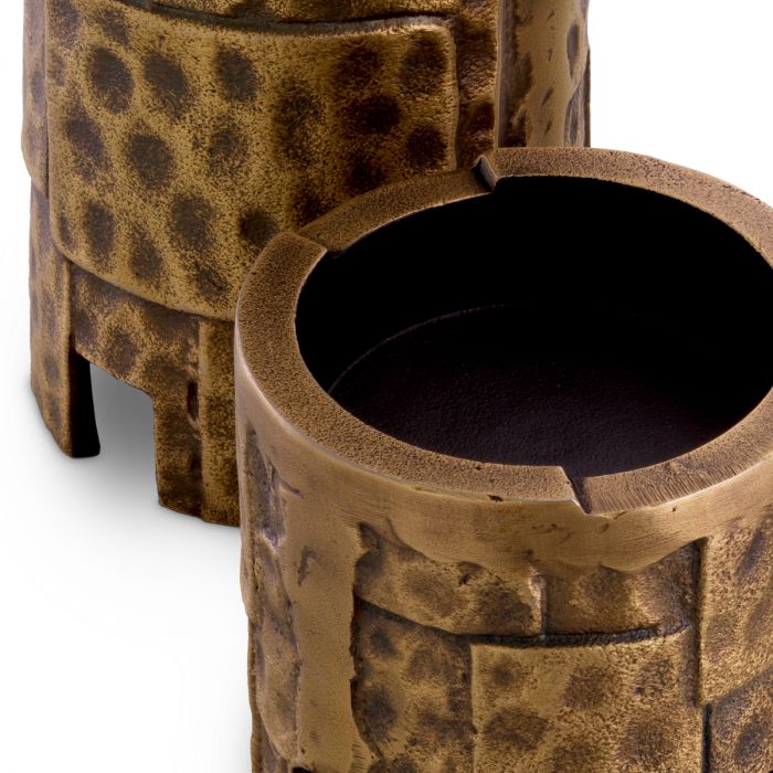 Candle Holder Laurentios vintage brass finish set of 3